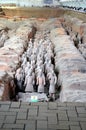 Exhibition of the famous Chinese Terracotta Army in Xian China Royalty Free Stock Photo